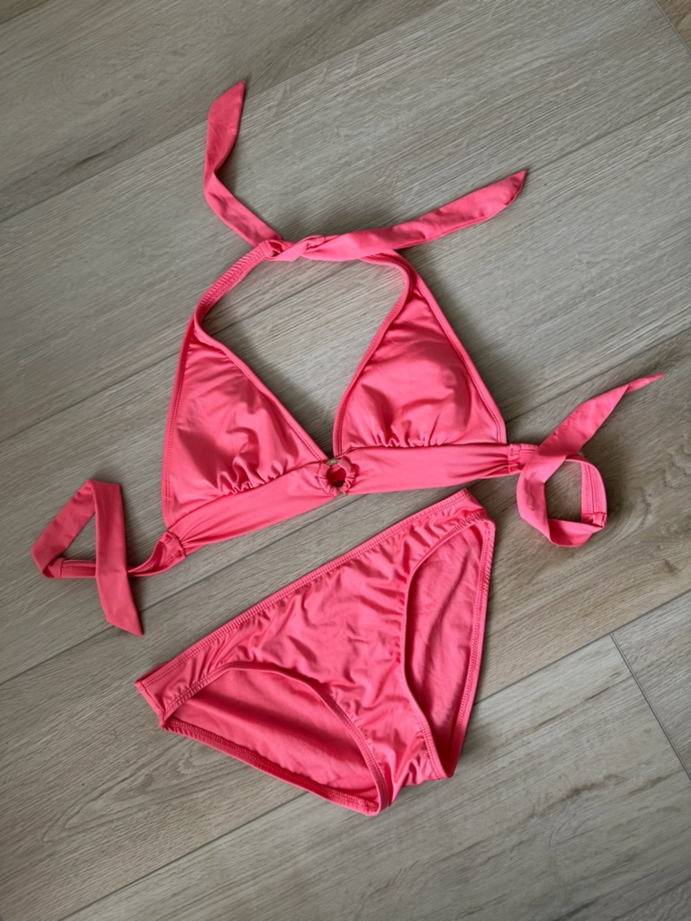 MICHAEL KORS Pink Triangle Bikini Set